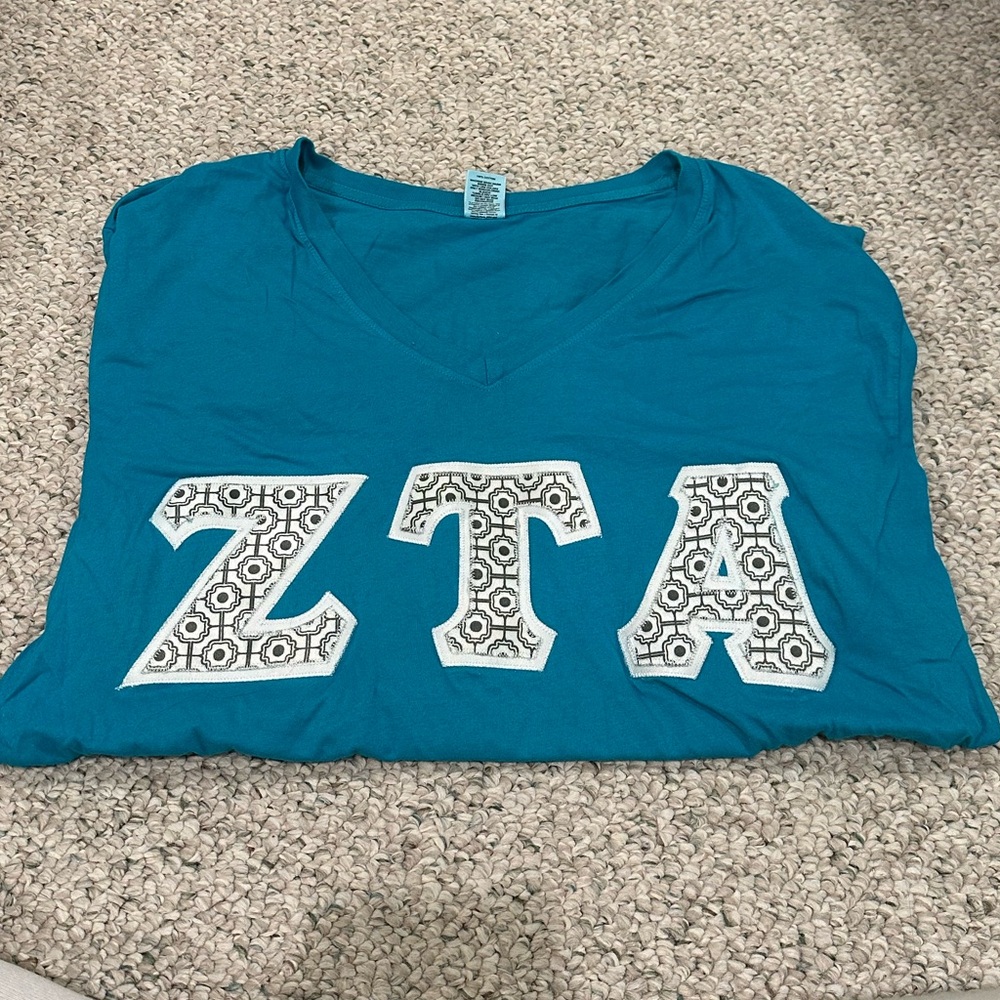 Zeta Tau Alpha Stitched Letters